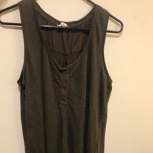 Caslon linen blend tank top